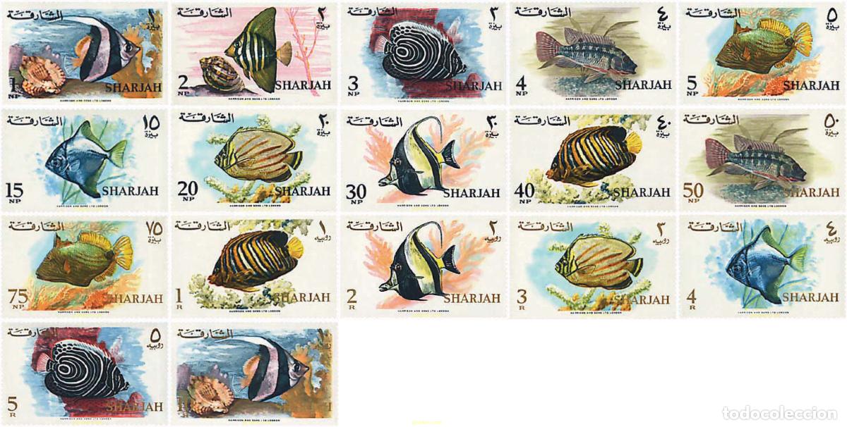 Sellos: 28481 MNH SHARJAH 1966 PECES