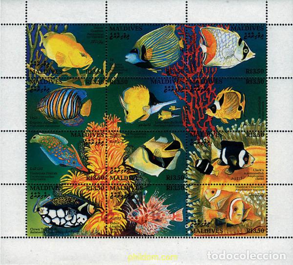Sellos: 220942 MNH MALDIVAS 1993 PECES