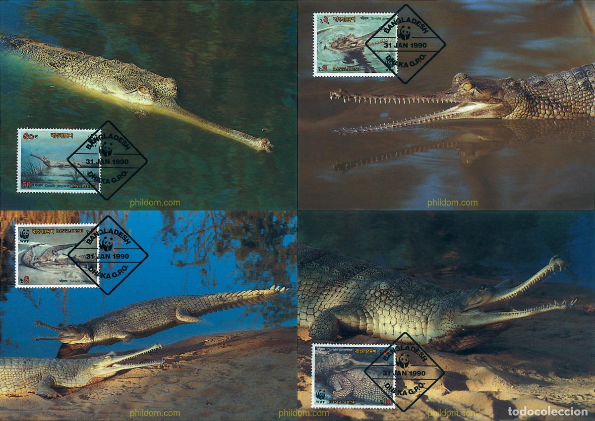 Sellos: 7357 MNH BANGLADESH 1990 GAVIAL