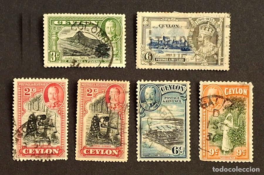 Sellos: 1910-1930, Ceil&aacute;n 6 sellos