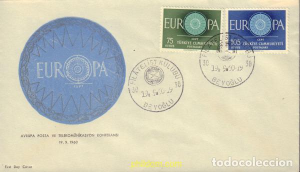 Sellos: 600213 MNH TURQUIA 1960 EUROPA CEPT. RUEDA CON 19 RADIOS