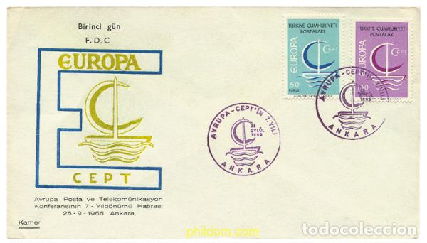 Sellos: 23574 MNH TURQUIA 1966 EUROPA CEPT. NAVIO EUROPA