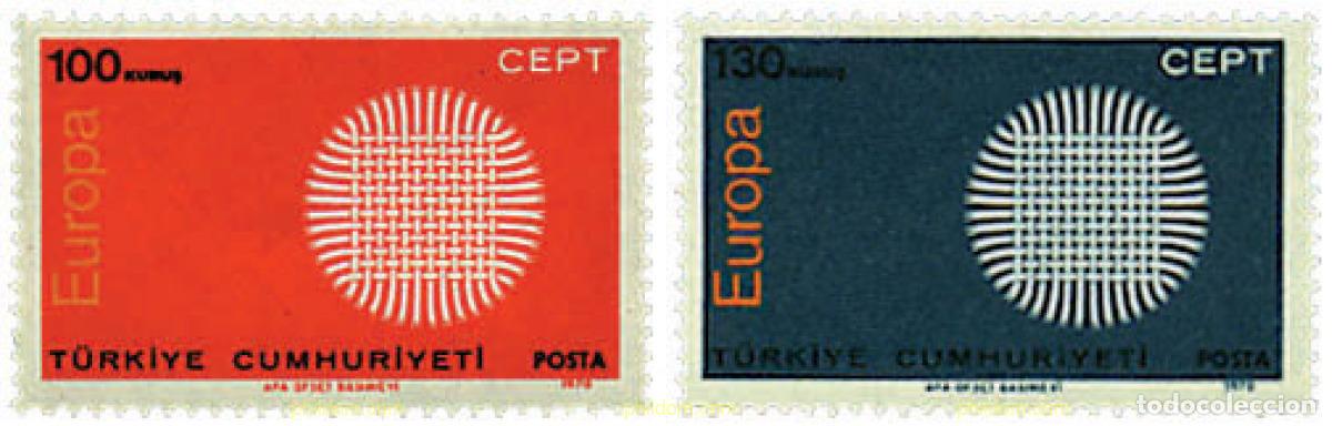 Sellos: 62216 MNH TURQUIA 1970 EUROPA CEPT. SOL FLAMANTE