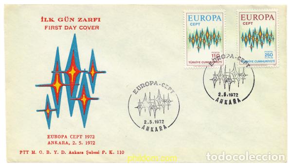 Sellos: 23681 MNH TURQUIA 1972 EUROPA CEPT. COMUNICACIONES