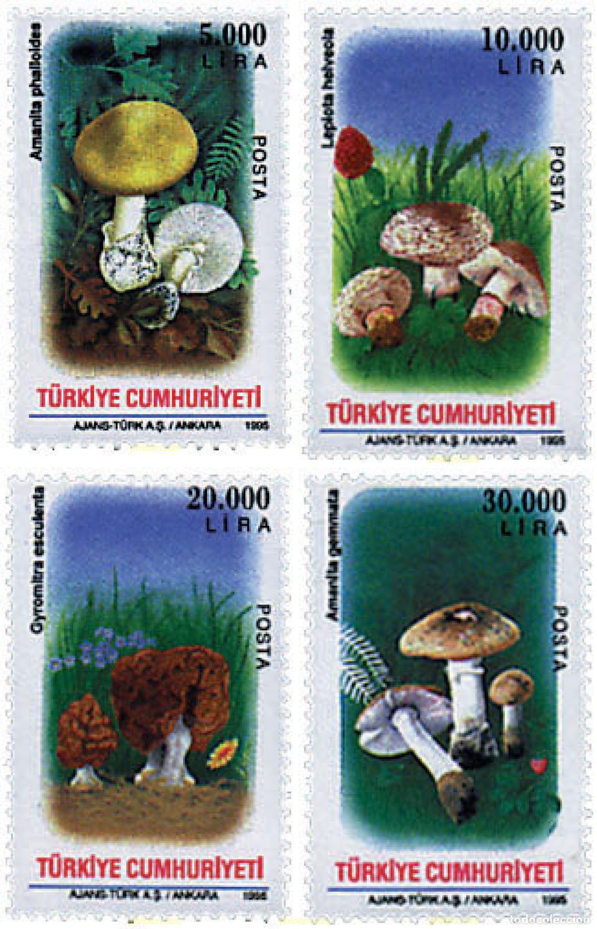 Sellos: 37391 MNH TURQUIA 1995 SETAS