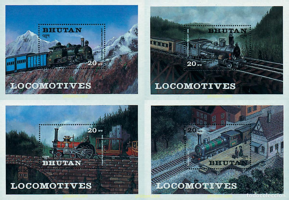 Sellos: 57408 MNH BHUTAN 1984 LOCOMOTORAS