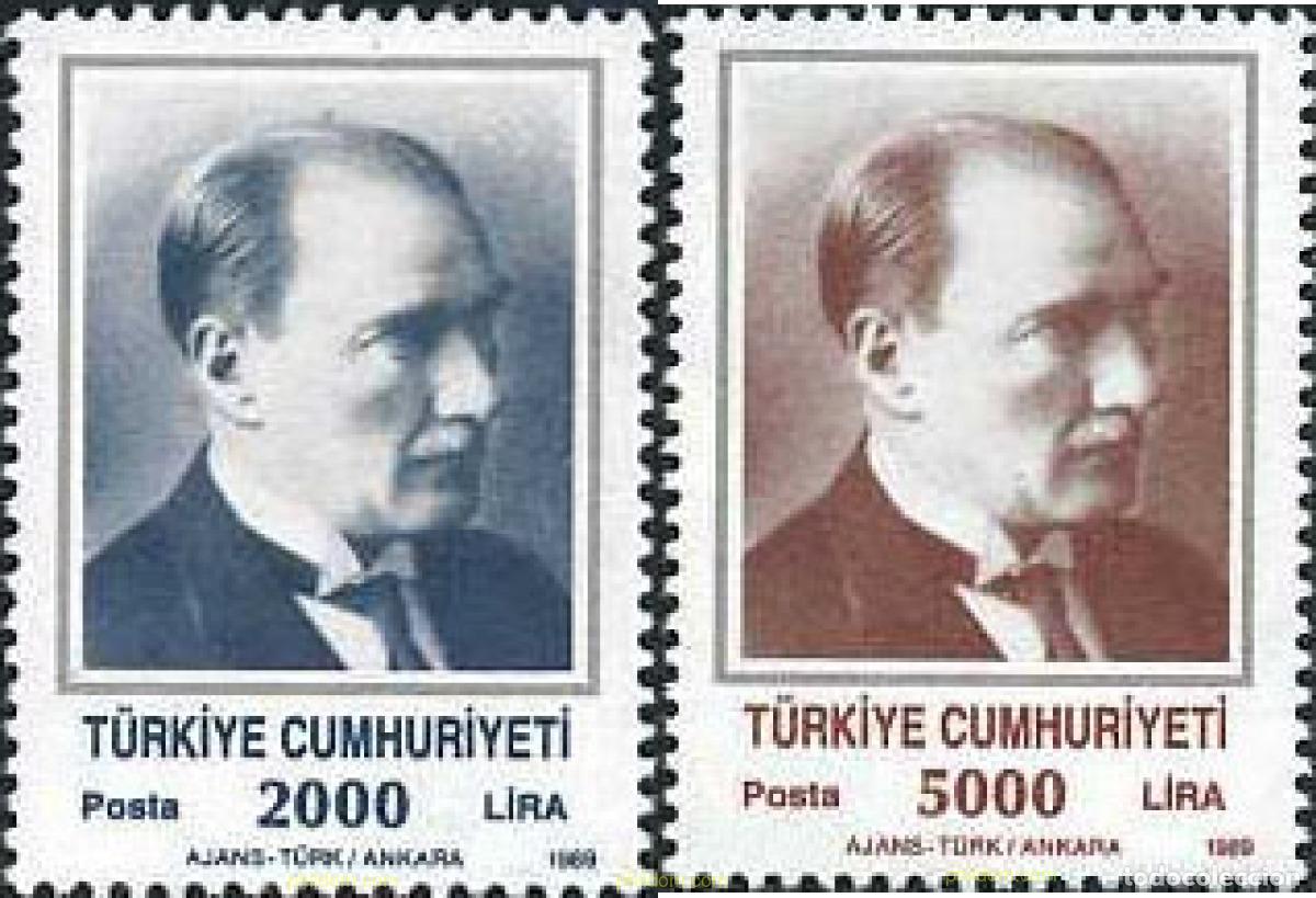 Sellos: 173544 MNH TURQUIA 1989 MUSTAFA KEMAL ATATURK