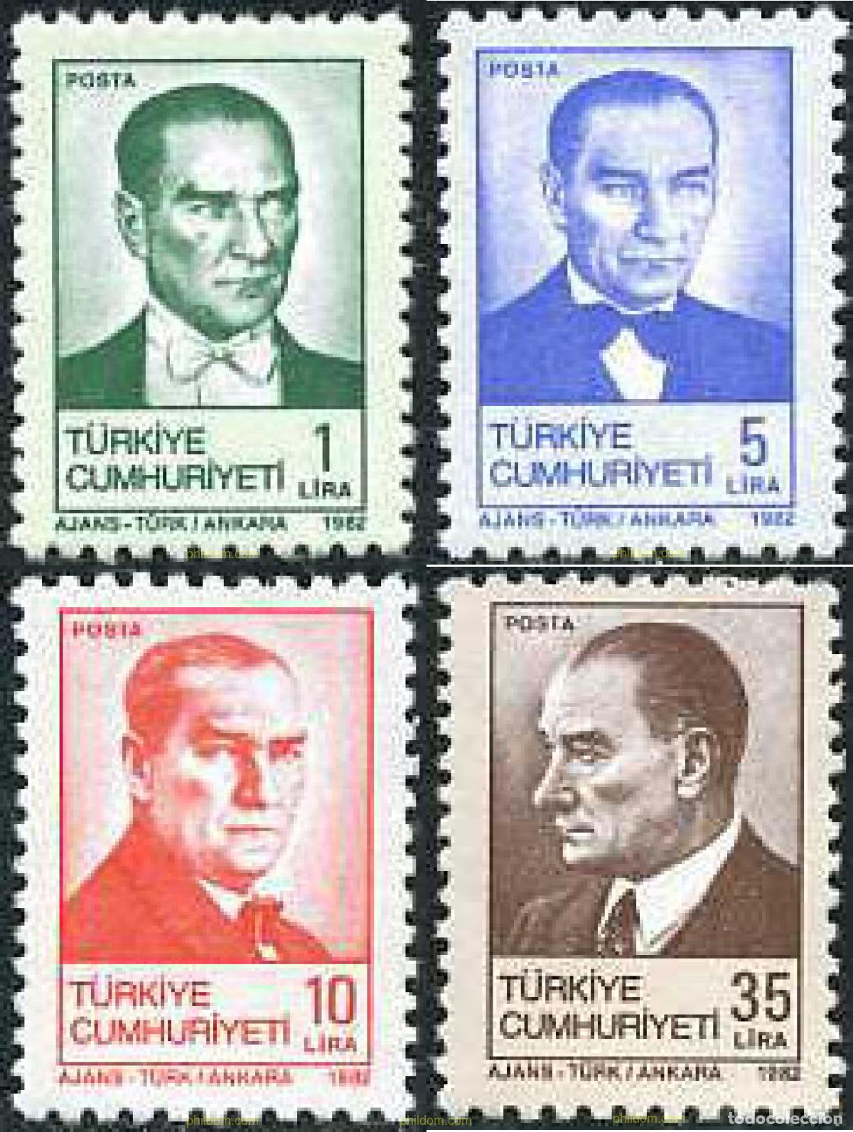 Sellos: 173108 MNH TURQUIA 1982 MUSTAFA KEMAL ATATURK