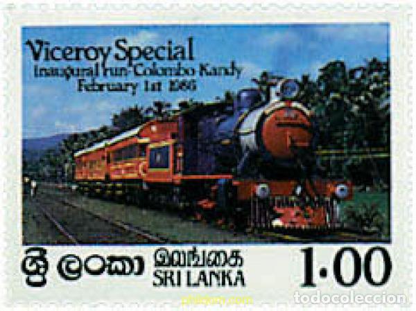 Sellos: 73780 MNH SRI LANKA 1986 VIAJE INAUGURAL DEL TREN COLOMBO-KANDY