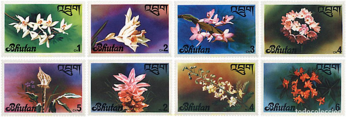 Sellos: 97763 MNH BHUTAN 1976 ORQUIDEAS