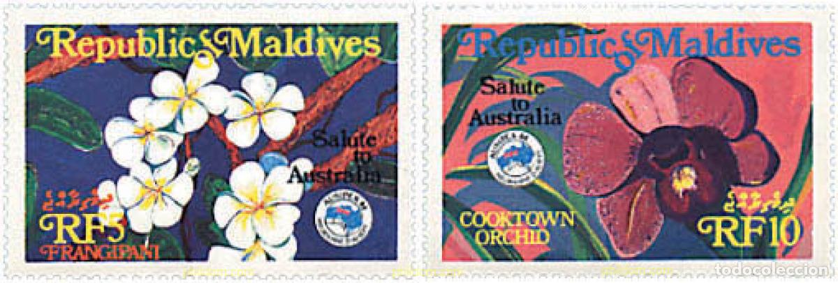 Sellos: 95258 MNH MALDIVAS 1984 AUSIPEX 84. EXPOSICION FILATELICA INTERNACIONAL