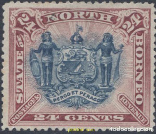 Sellos: 654451 USED BORNEO DEL NORTE 1894 MOTIVOS VARIOS