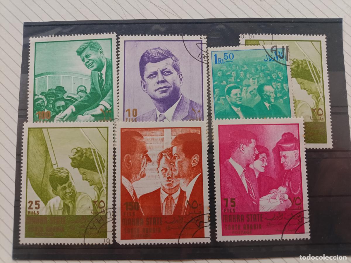 Sellos: Mahra State, South Arabia. Sellos. Kennedy