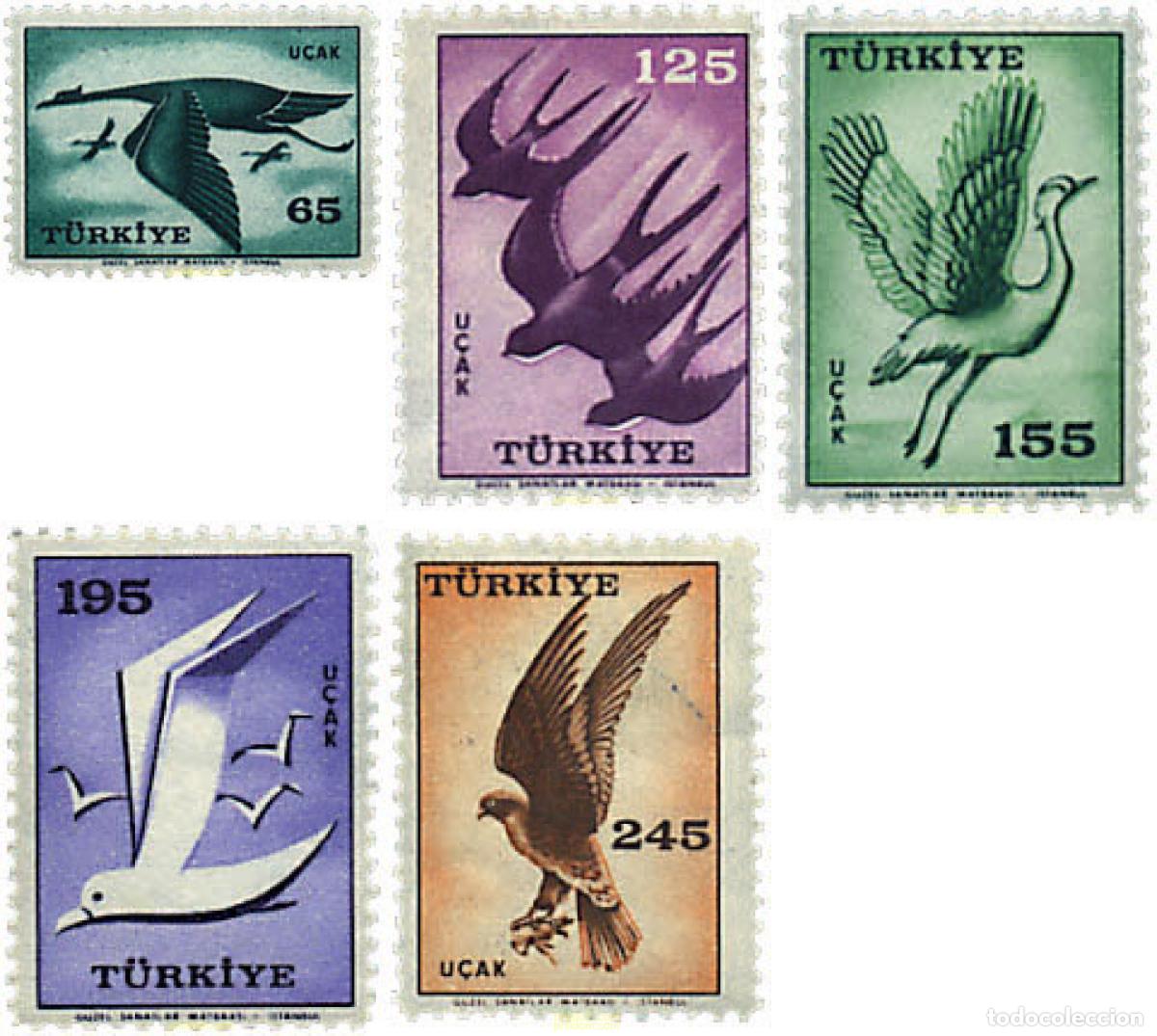 Sellos: 237017 MNH TURQUIA 1959 AVES