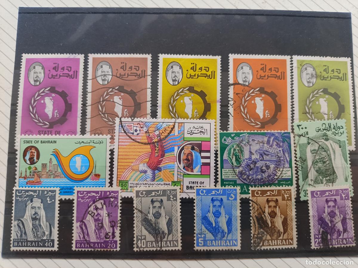 Sellos: Bahrain, Bahrein, lote de sellos