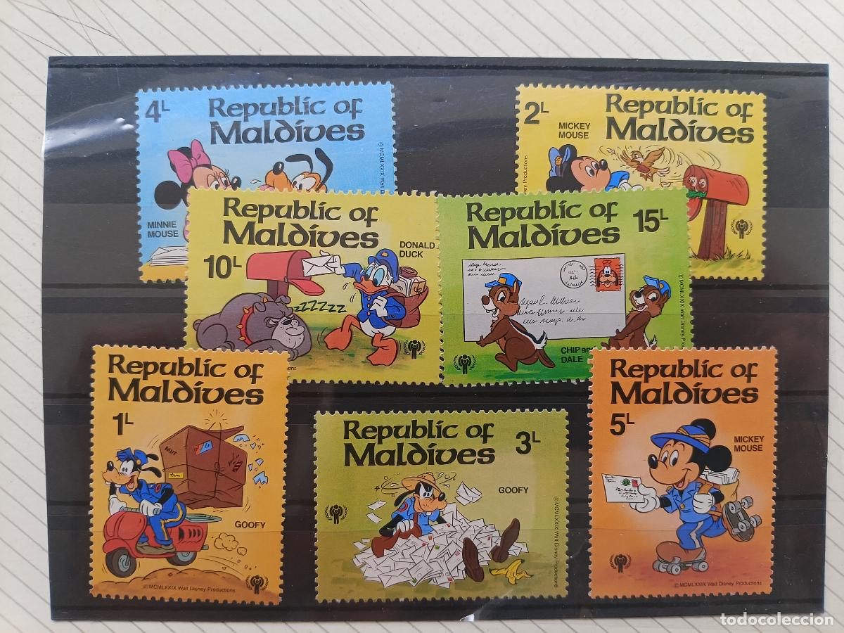 Sellos: Maldives, Maldives. Lote de sellos. Disney