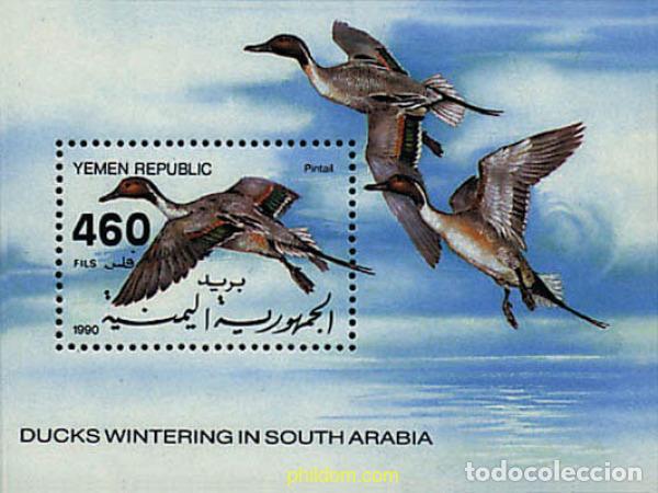 Sellos: 34176 MNH YEMEN. Rep&uacute;blica 1990 PATOS INVERNANDO EN ARABIA DEL SUR