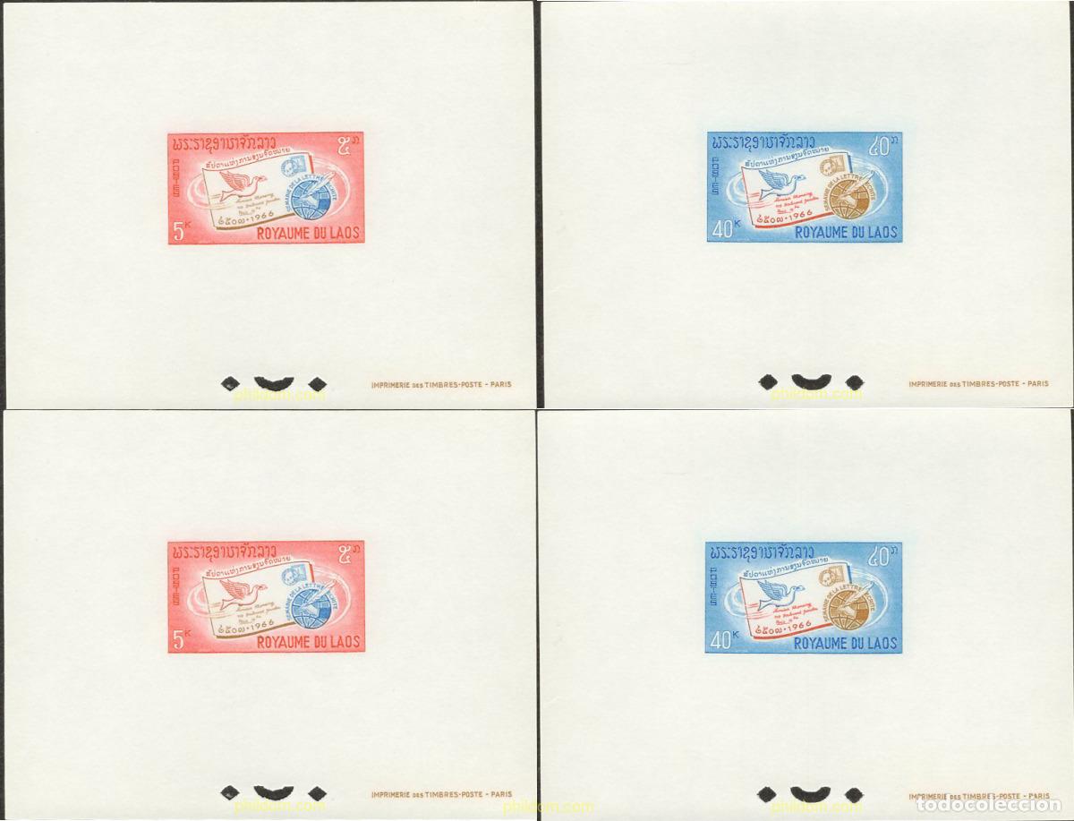 Sellos: 638992 MNH LAOS 1966 SEMANA INTERNACIONAL DE LA CARTA