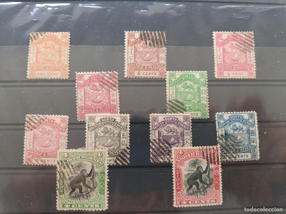 Sellos: North Borneo. Lote de sellos antiguos