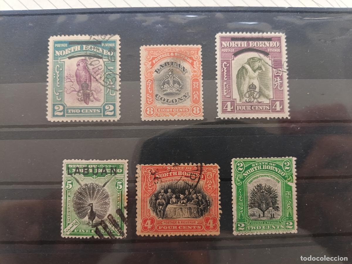 Sellos: North Borneo y Labuan. Lote de sellos