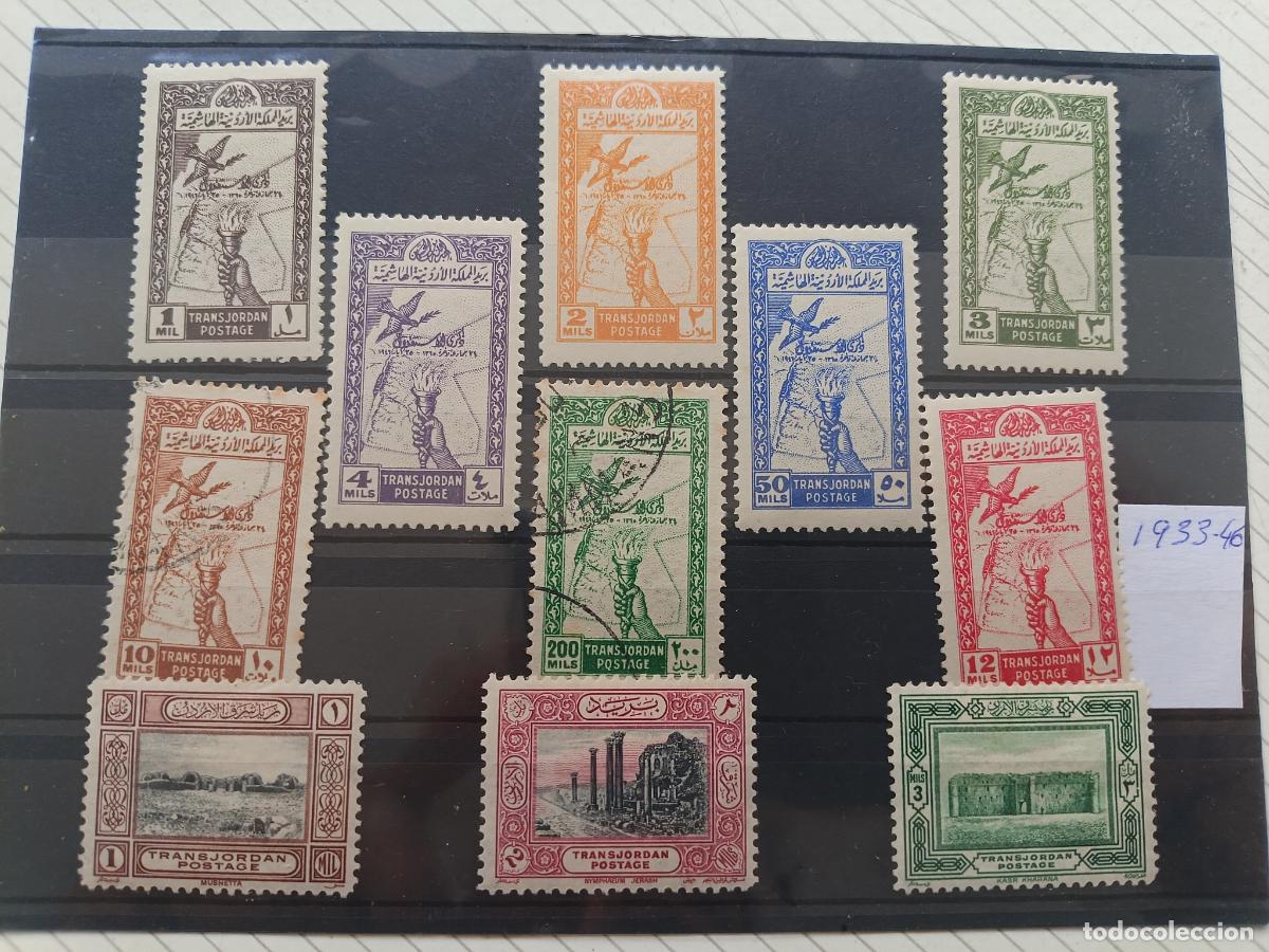 Sellos: PALESTINA - TRANSJORDAN 1946 TRANSJORDANIA. LOTE DE SELLOS