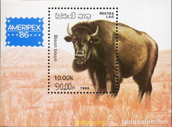 Sellos: 43027 MNH LAOS 1986 AMERIPEX 86. EXPOSICION FILATELICA INTERNACIONAL