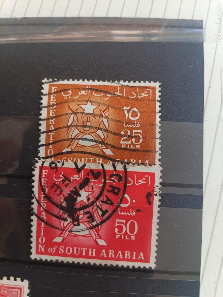 Sellos: Federation of South Arabia. 2 sellos