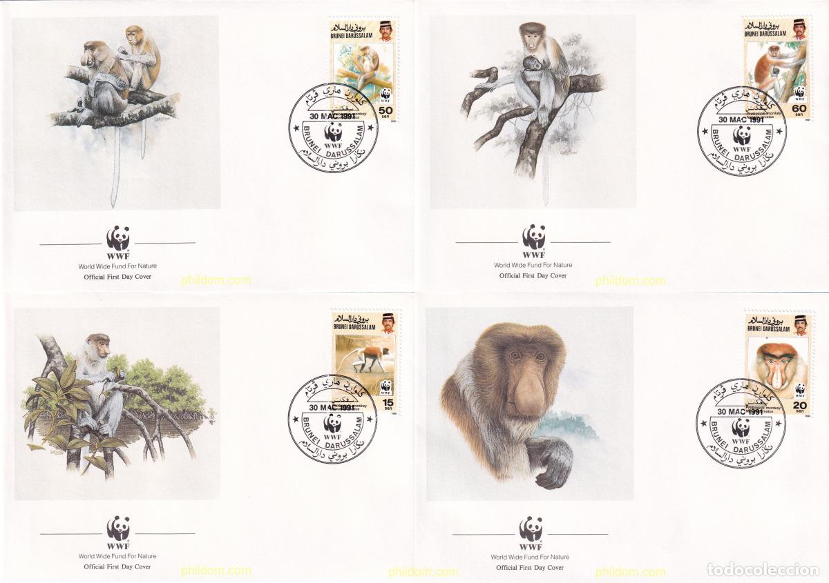 Sellos: 24751 MNH BRUNEI 1991 MONO NARIGUDO