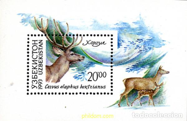 Sellos: 89406 MNH UZBEKISTAN 1993 FAUNA LOCAL