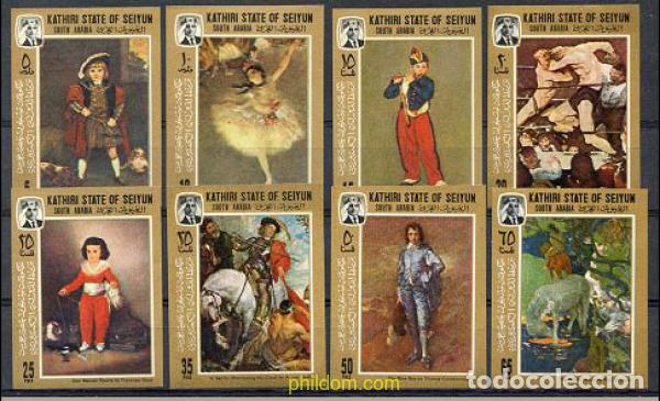 Sellos: 20174 MNH KATHIRI. Estado de Seiyun 1967 OBRAS MAESTRAS