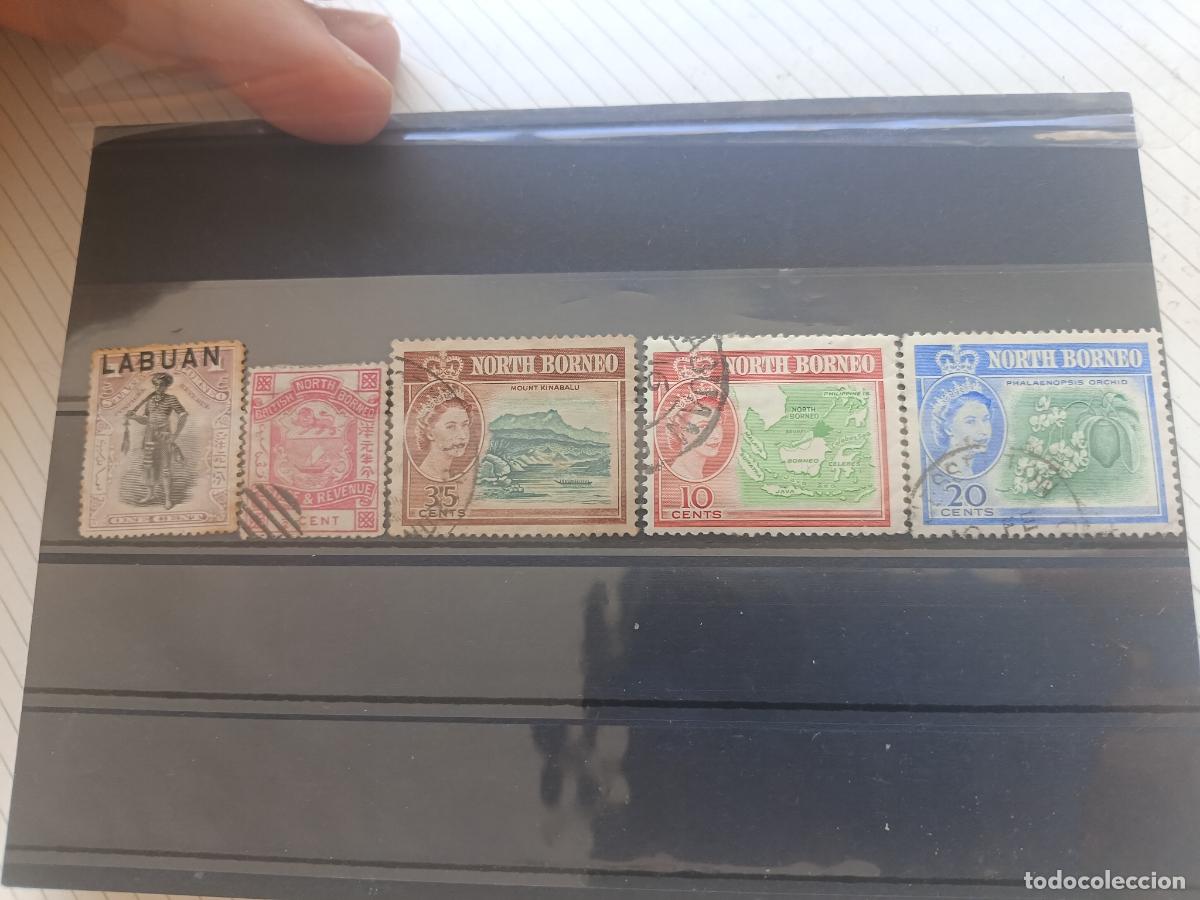 Francobolli: North Borneo y Labuan. Lote de sellos
