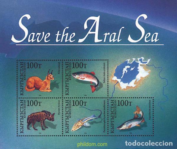 Francobolli: 37368 MNH KIRGUIZISTAN 1996 FAUNA DEL MAR DE ARAL