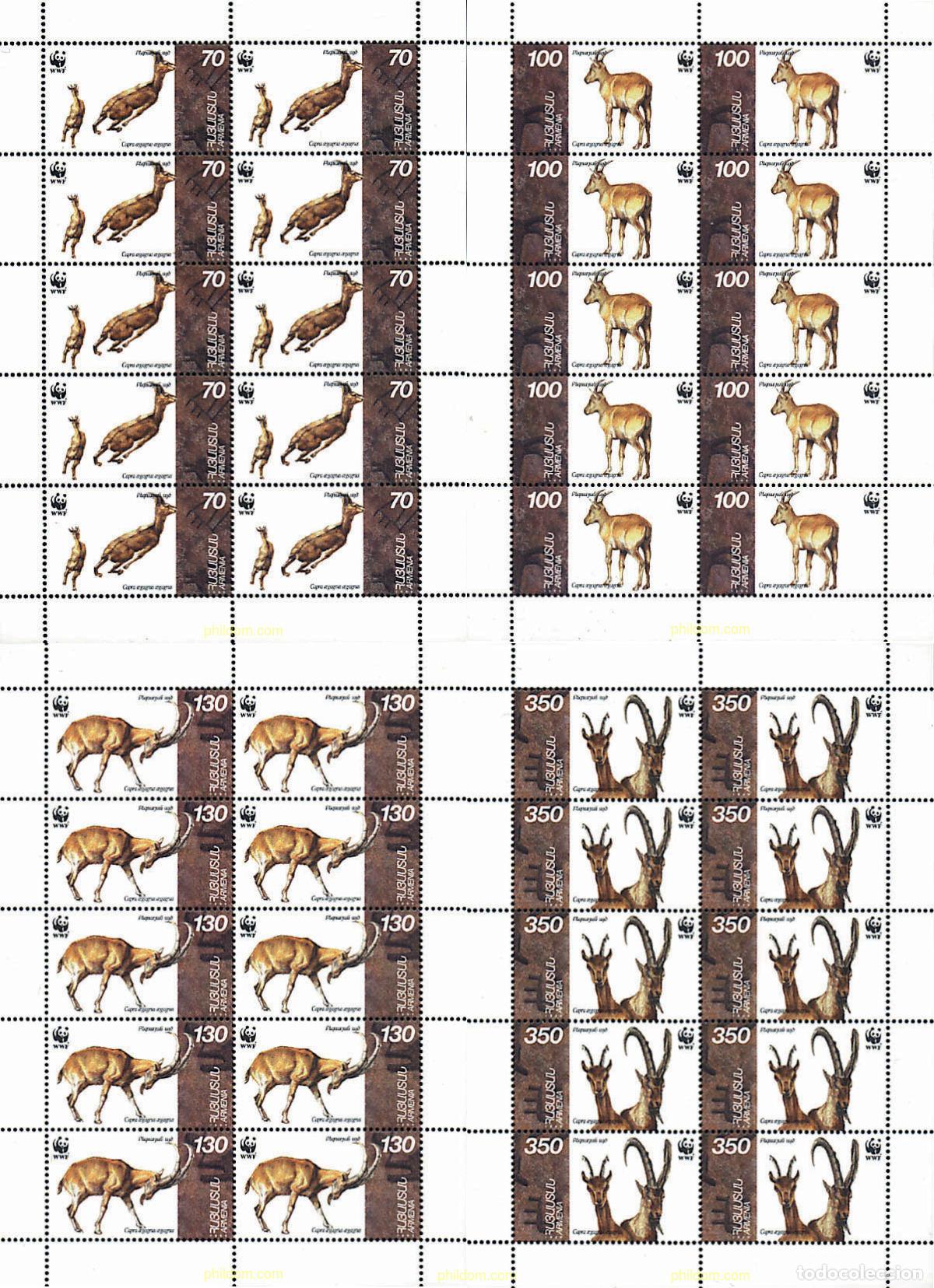 Francobolli: 12810 MNH ARMENIA 1996 FAUNA PROTEGIDA. CABRA SILVESTRE