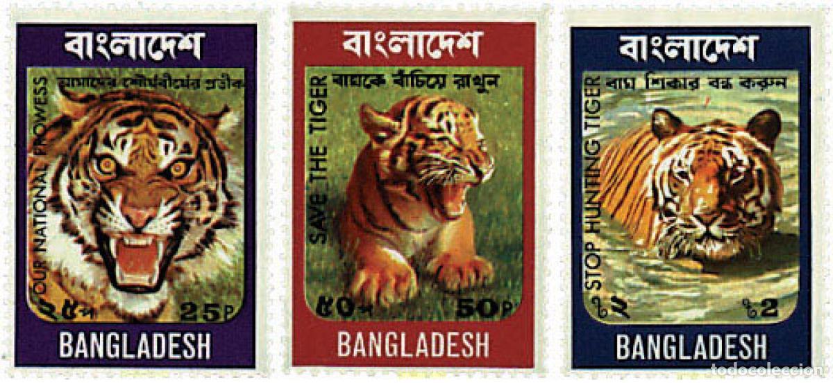 Stamps: 29875 MNH BANGLADESH 1974 PRESERVACION DE LA VIDA SALVAJE