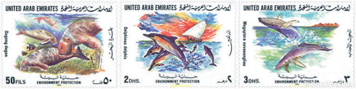 Sellos: 86793 MNH EMIRATOS ARABES UNIDOS 1996 MAMIFEROS MARINOS