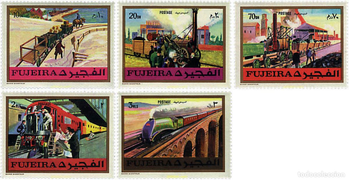 Sellos: 59687 MNH FUJEIRA 1971 TRENES