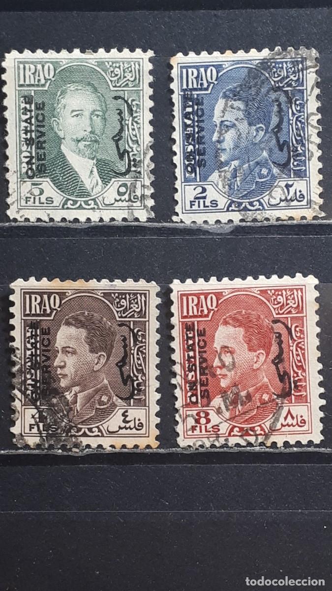 Selos: IRAK. A&Ntilde;O 1932-4. &deg;. YVERT servicios 77, 91, 93, 95