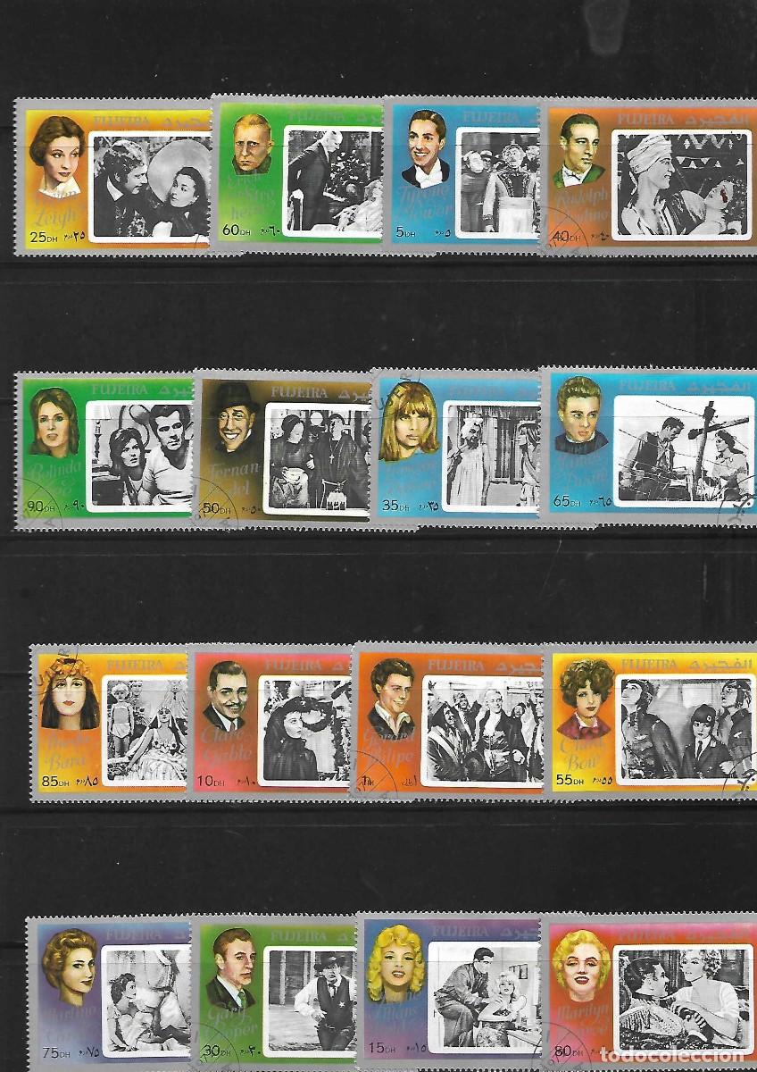 Sellos: 16 sellos FILMS . Fujeira. sellos a&ntilde;o 1972