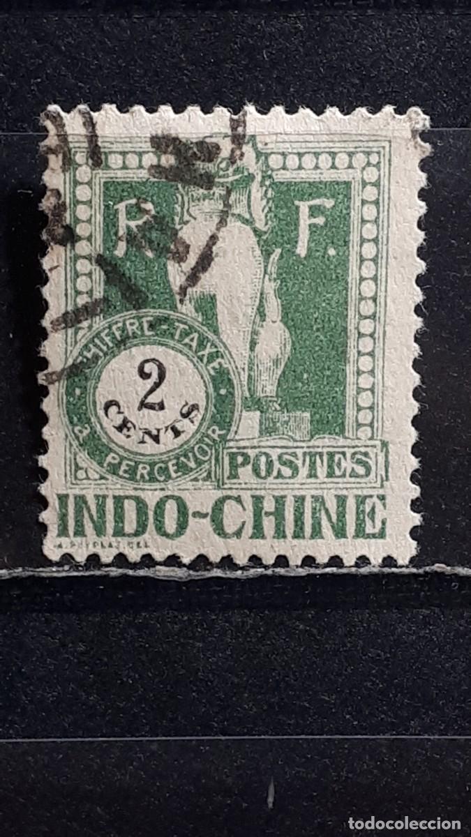 Sellos: INDOCHINA. A&Ntilde;O 1922. &deg;. YVERT tasas 34