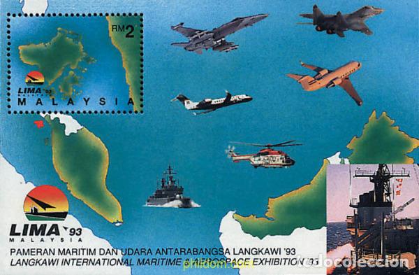 Sellos: 91573 MNH MALASIA 1993 LIMA 93. SALON INTERNACIONAL AEROMARITIMO