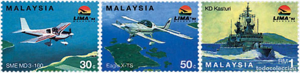 Sellos: 91572 MNH MALASIA 1993 LIMA 93. SALON INTERNACIONAL AEROMARITIMO