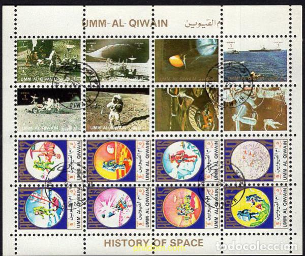 Sellos: 666995 USED UMM AL QIWAIN 1972 HISTORIA DE LA ASTRONAUTICA