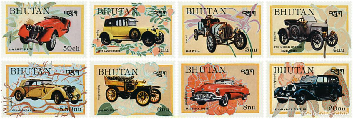 Francobolli: 47936 MNH BHUTAN 1984 COCHES CLASICOS