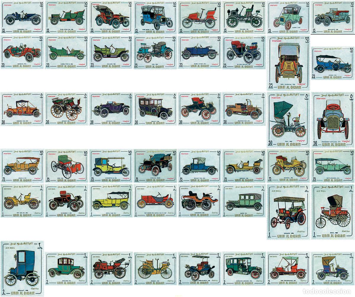 Francobolli: 63232 MNH UMM AL QIWAIN 1969 COCHES ANTIGUOS