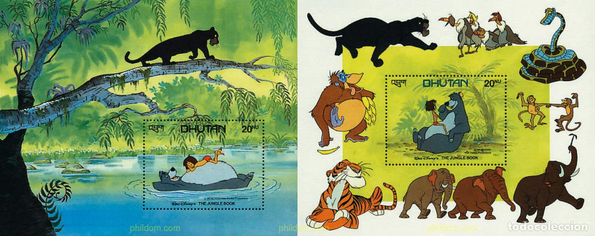 Sellos: 46620 MNH BHUTAN 1982 WALT DISNEY. EL LIBRO DE LA SELVA