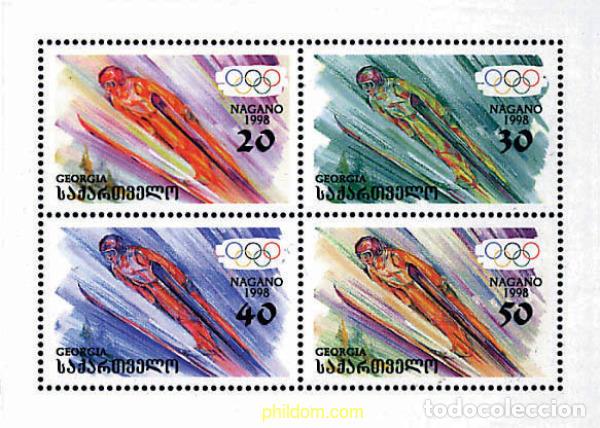 Sellos: 211228 MNH GEORGIA 1998 18 JUEGOS OLIMPICOS DE INVIERNO NAGANO 1998