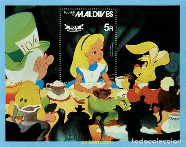 Sellos: 48792 MNH MALDIVAS 1980 ALICIA EN EL PAIS DE LAS MARAVILLAS