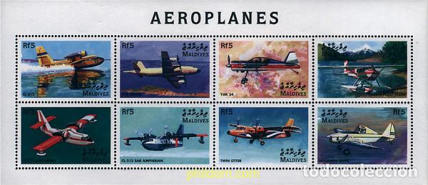 Sellos: 260638 MNH MALDIVAS 1998 AVIONES