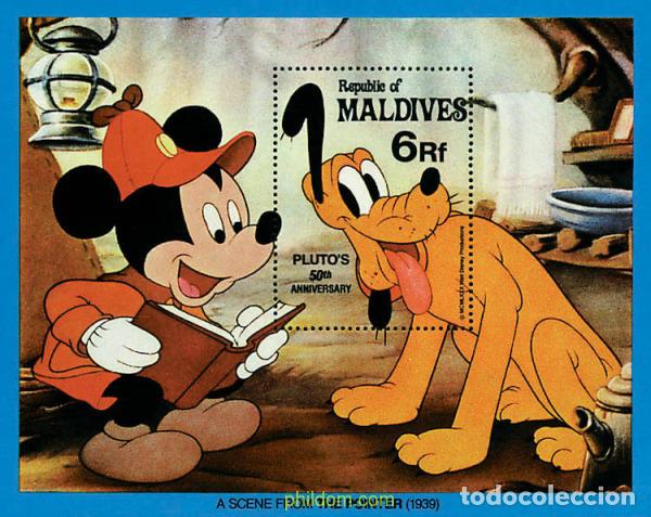 Sellos: 48183 MNH MALDIVAS 1982 50 ANIVERSARIO DE PLUTO
