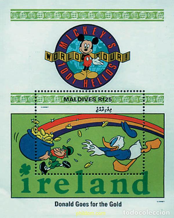 Sellos: 257238 MNH MALDIVAS 1992 PASEO POR EL MUNDO DE MICKEY Y SUS AMIGOS
